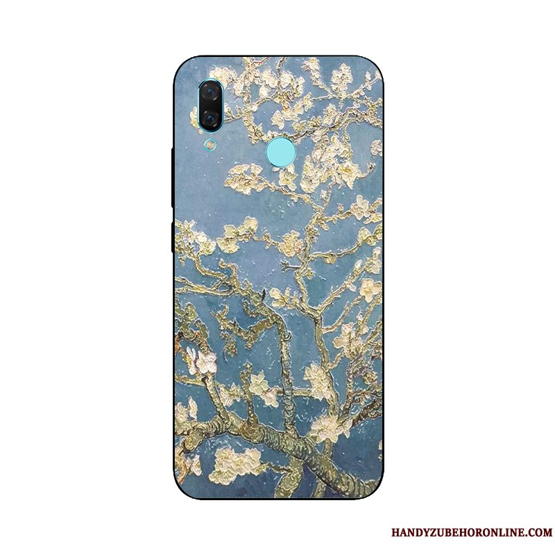 Etui Huawei P Smart+ Relief Hængende Ornamenter Telefon, Cover Huawei P Smart+ Beskyttelse Oliemaleri Europa