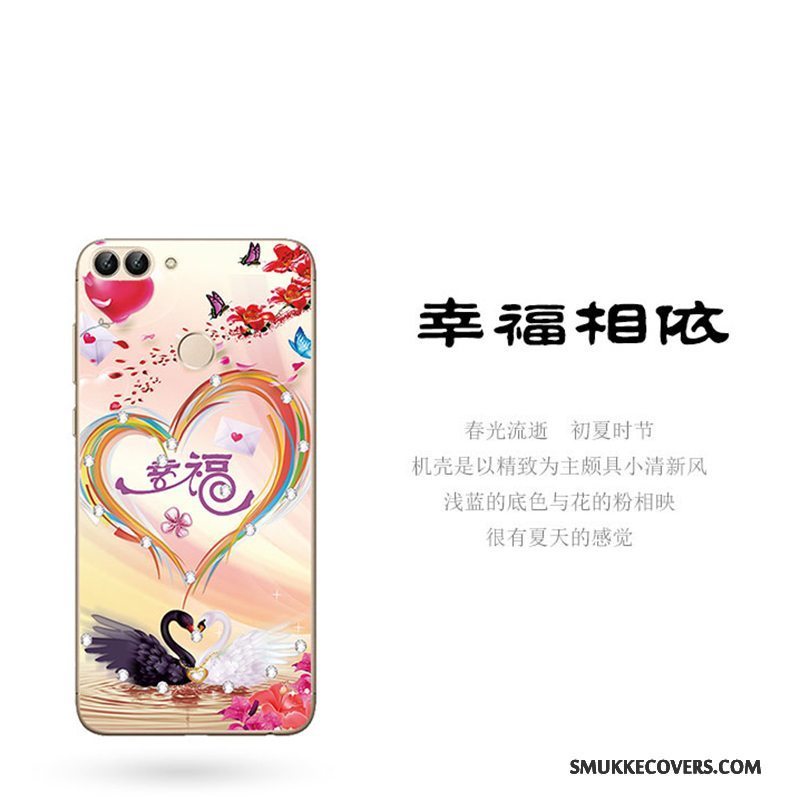 Etui Huawei P Smart Silikone Anti-fald Lilla, Cover Huawei P Smart Telefon