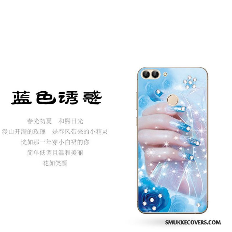 Etui Huawei P Smart Silikone Anti-fald Lilla, Cover Huawei P Smart Telefon