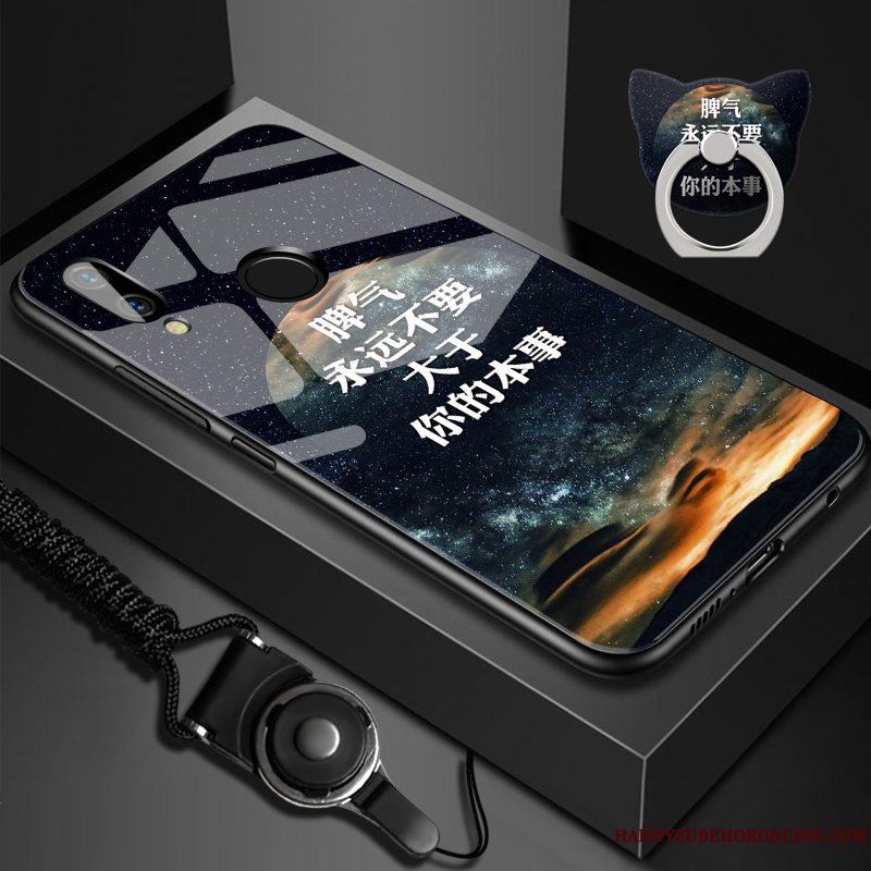 Etui Huawei P Smart+ Silikone Kinesisk Stil Telefon, Cover Huawei P Smart+ Blød Spejl Hård