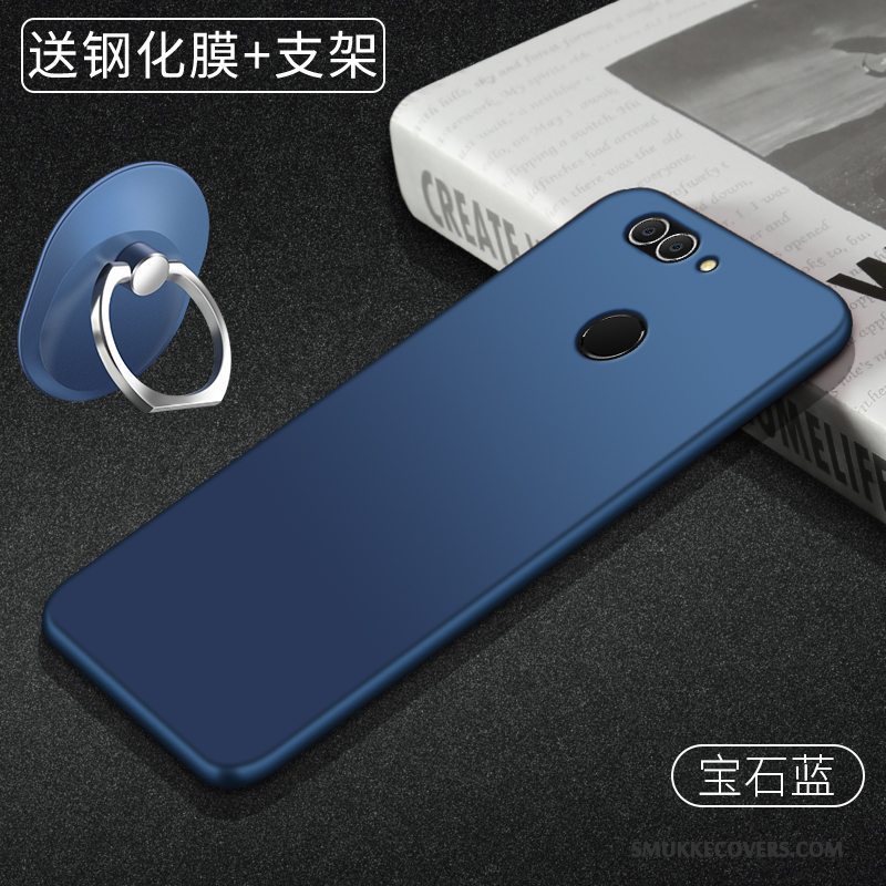 Etui Huawei P Smart Silikone Nubuck Let Tynd, Cover Huawei P Smart Beskyttelse Rød Telefon