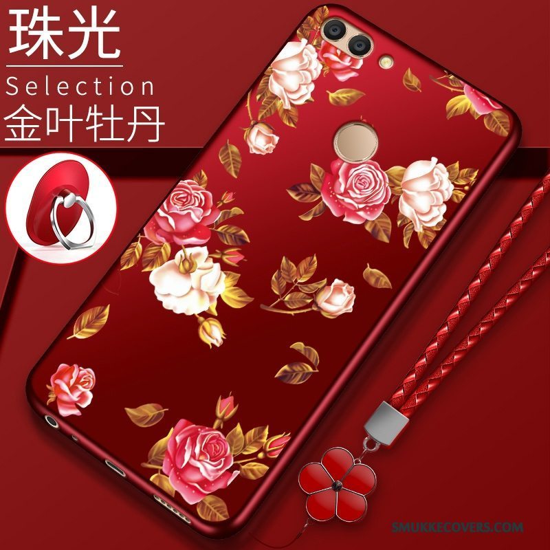 Etui Huawei P Smart Silikone Rød Anti-fald, Cover Huawei P Smart Tasker Telefon