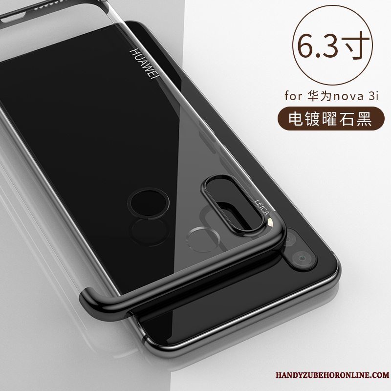 Etui Huawei P Smart+ Tasker Anti-fald Glas, Cover Huawei P Smart+ Silikone Gennemsigtig Tynd
