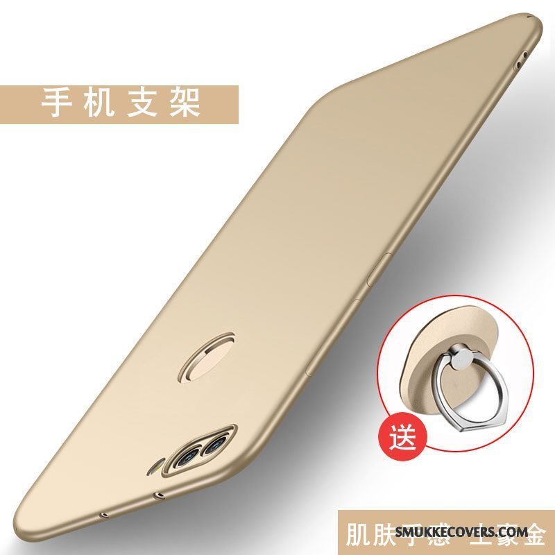 Etui Huawei P Smart Tasker Anti-fald Telefon, Cover Huawei P Smart Beskyttelse Rød Nubuck