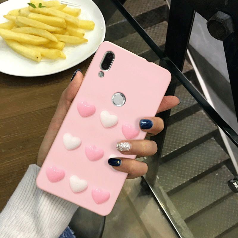 Etui Huawei P Smart+ Tasker Telefonrød, Cover Huawei P Smart+ Blød Kærlighed Trend