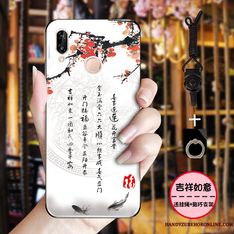 Etui Huawei P Smart+ Vintage Traner Sort, Cover Huawei P Smart+ Beskyttelse Telefonnubuck