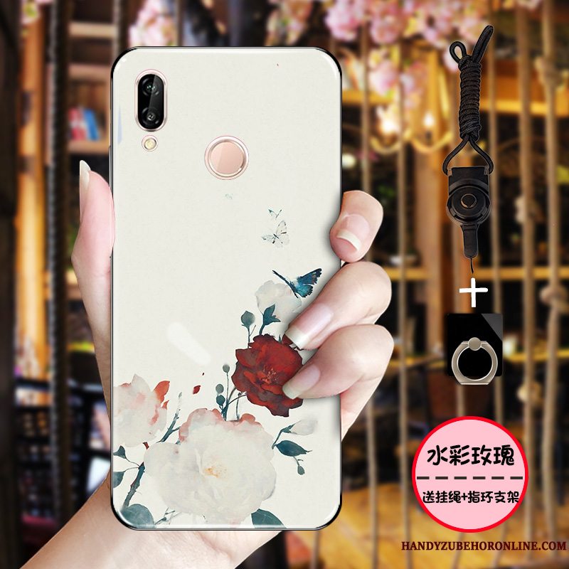 Etui Huawei P Smart+ Vintage Traner Sort, Cover Huawei P Smart+ Beskyttelse Telefonnubuck