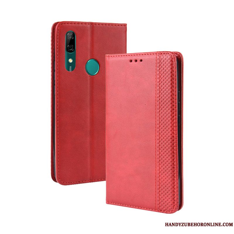 Etui Huawei P Smart Z Folio Magnetisk Rød, Cover Huawei P Smart Z Læder