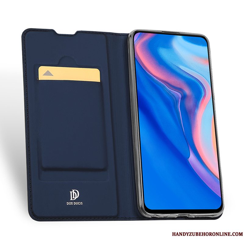 Etui Huawei P Smart Z Folio Ny Ædelsten, Cover Huawei P Smart Z Læder Blå Business