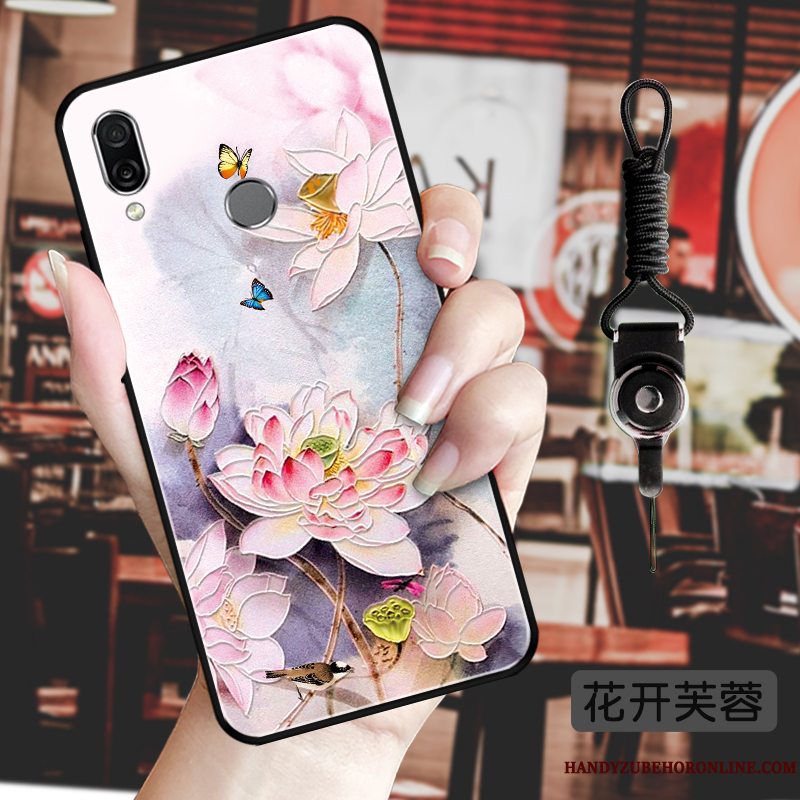 Etui Huawei P Smart Z Kreativ Blomster Telefon, Cover Huawei P Smart Z Blød Hængende Ornamenter Klassisk