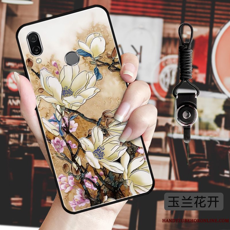 Etui Huawei P Smart Z Kreativ Blomster Telefon, Cover Huawei P Smart Z Blød Hængende Ornamenter Klassisk