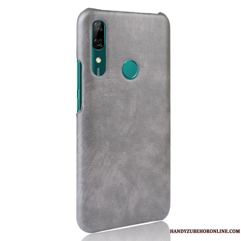 Etui Huawei P Smart Z Læder Litchi Anti-fald, Cover Huawei P Smart Z Vintage Rød Mønster