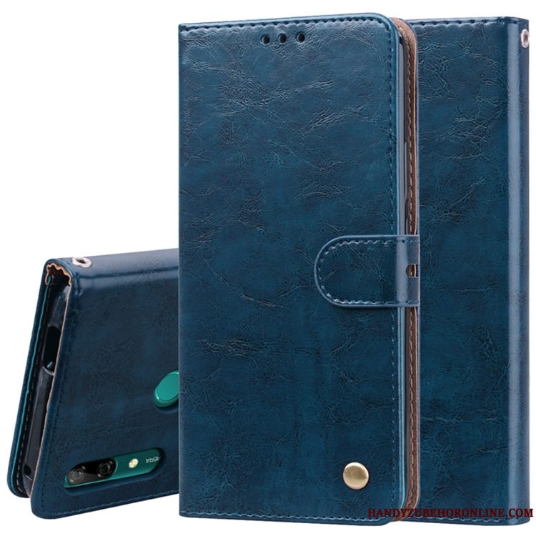 Etui Huawei P Smart Z Læder Sort Trend, Cover Huawei P Smart Z Telefon