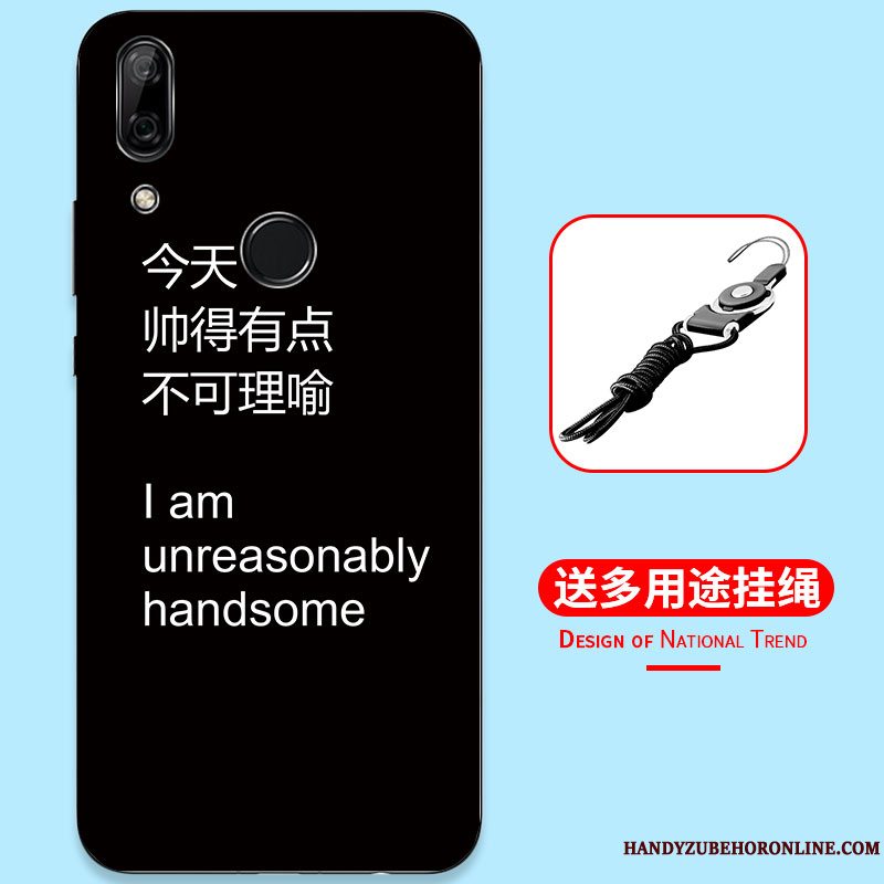 Etui Huawei P Smart Z Malet Anti-fald Telefon, Cover Huawei P Smart Z Tasker Af Personlighed Sort