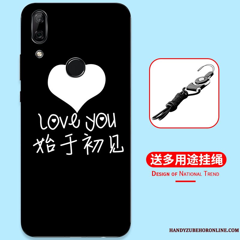 Etui Huawei P Smart Z Malet Anti-fald Telefon, Cover Huawei P Smart Z Tasker Af Personlighed Sort