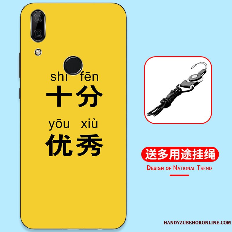 Etui Huawei P Smart Z Malet Anti-fald Telefon, Cover Huawei P Smart Z Tasker Af Personlighed Sort