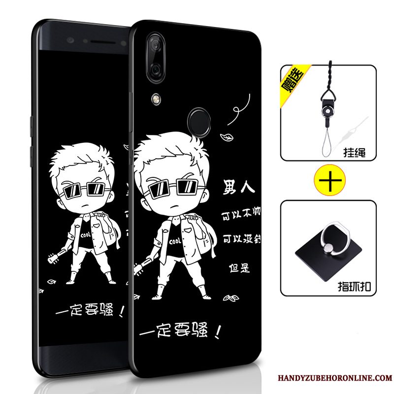 Etui Huawei P Smart Z Tasker Sort Anti-fald, Cover Huawei P Smart Z Beskyttelse Telefon
