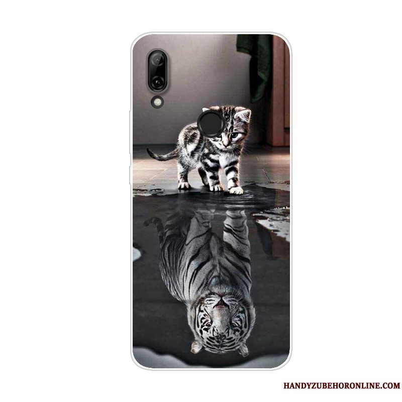 Etui Huawei P Smart Z Tasker Telefonanti-fald, Cover Huawei P Smart Z Silikone Hjerte Trend