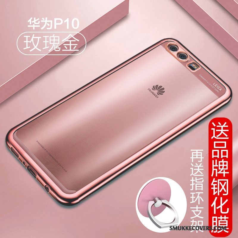 Etui Huawei P10 Beskyttelse Af Personlighed Blå, Cover Huawei P10 Kreativ Gennemsigtig Anti-fald