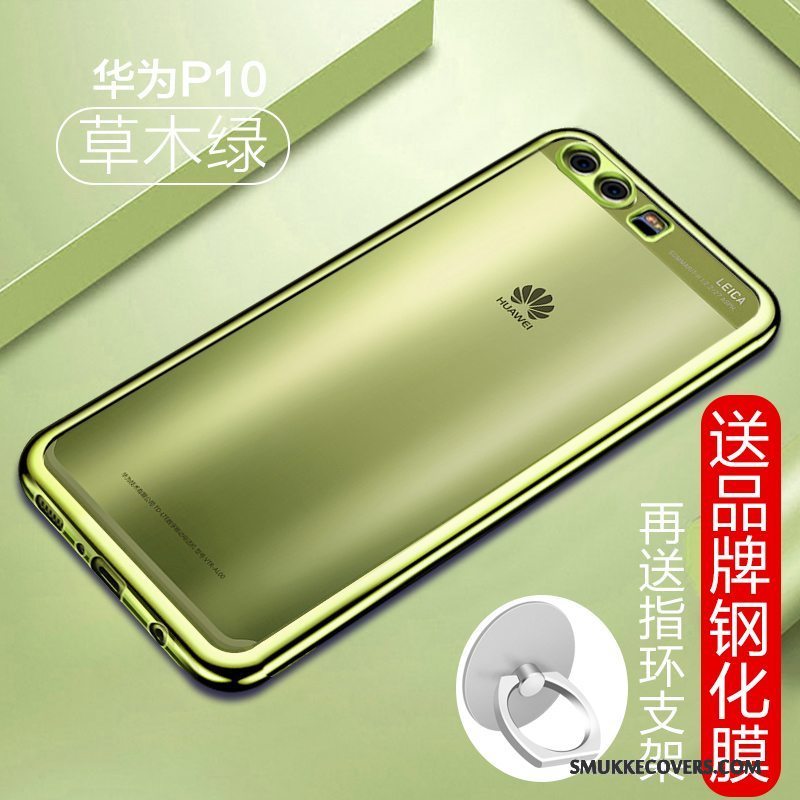 Etui Huawei P10 Beskyttelse Af Personlighed Blå, Cover Huawei P10 Kreativ Gennemsigtig Anti-fald