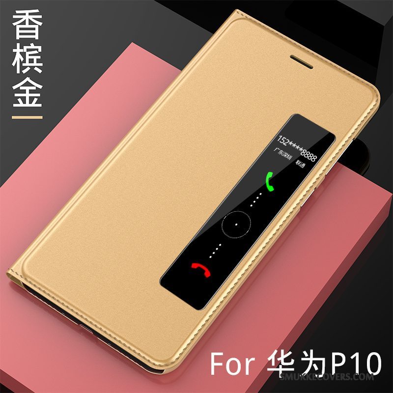 Etui Huawei P10 Beskyttelse Anti-fald Trend, Cover Huawei P10 Tasker Guld Telefon