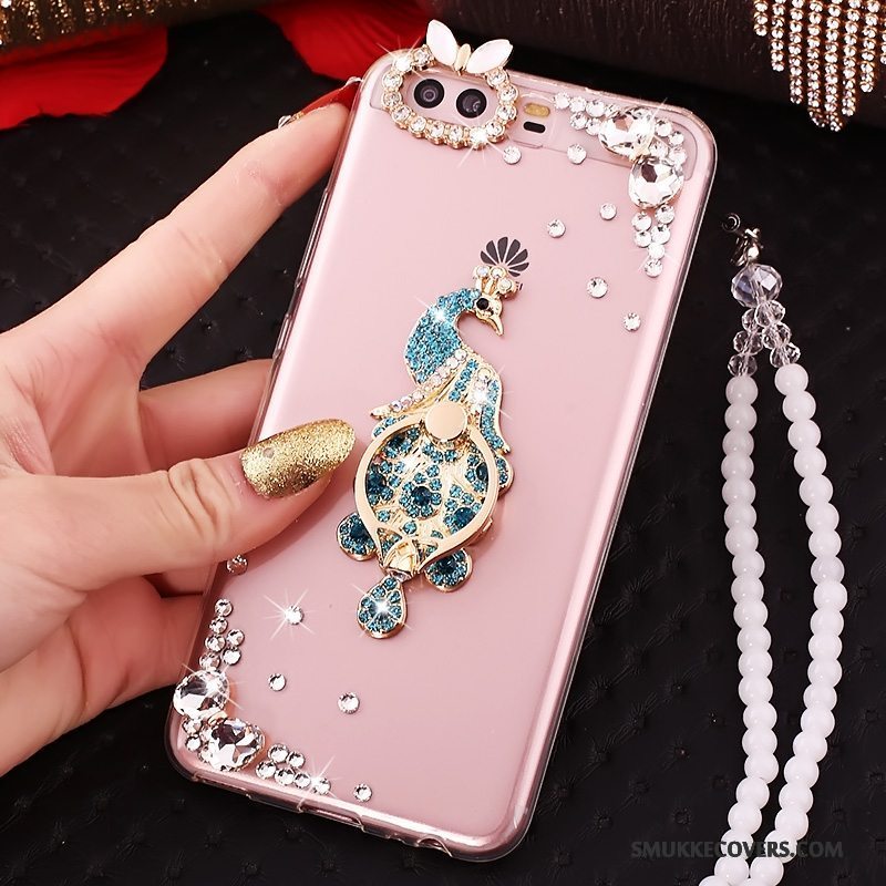 Etui Huawei P10 Beskyttelse Telefonguld, Cover Huawei P10 Strass