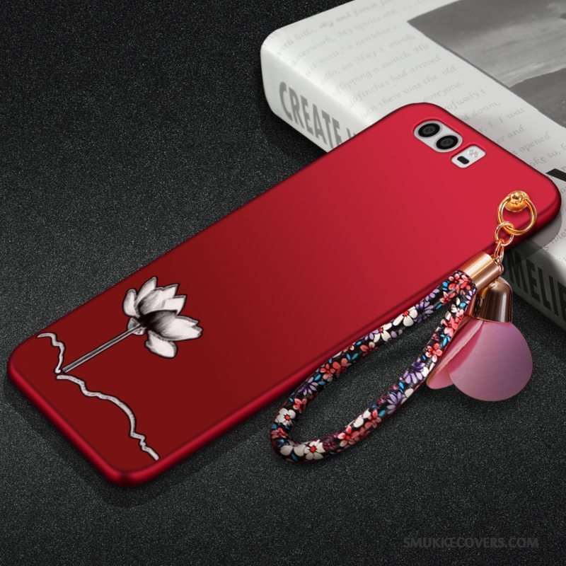 Etui Huawei P10 Blød Af Personlighed Blomster, Cover Huawei P10 Silikone Nubuck Telefon