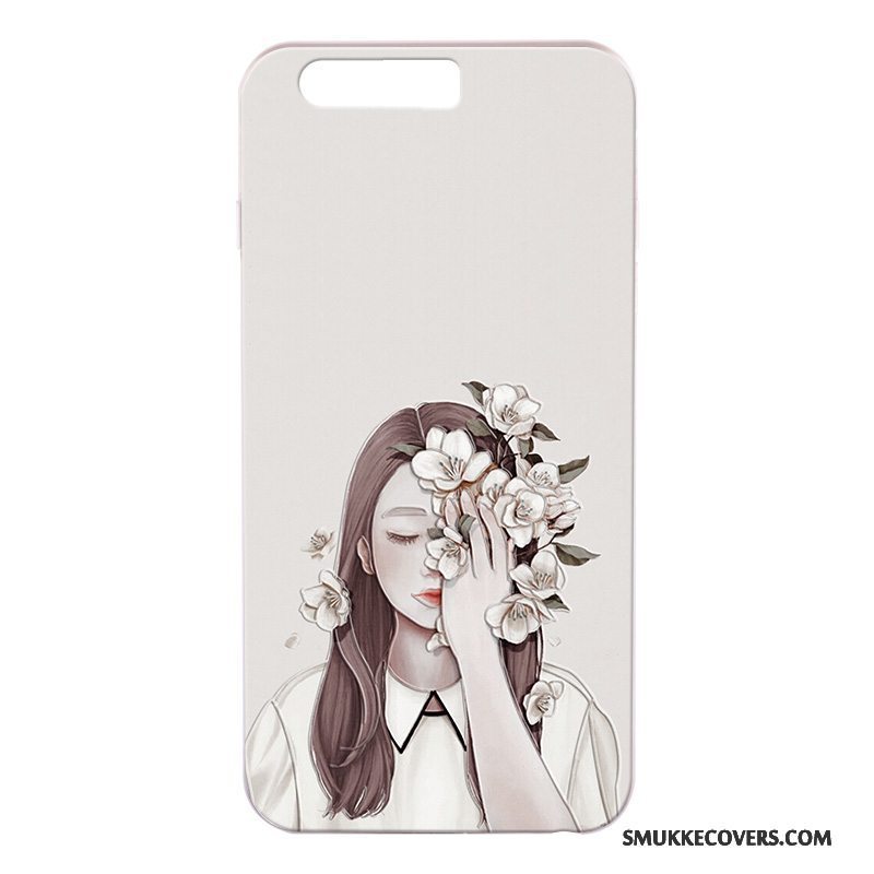 Etui Huawei P10 Blød Hvid Anti-fald, Cover Huawei P10 Relief Ny Telefon