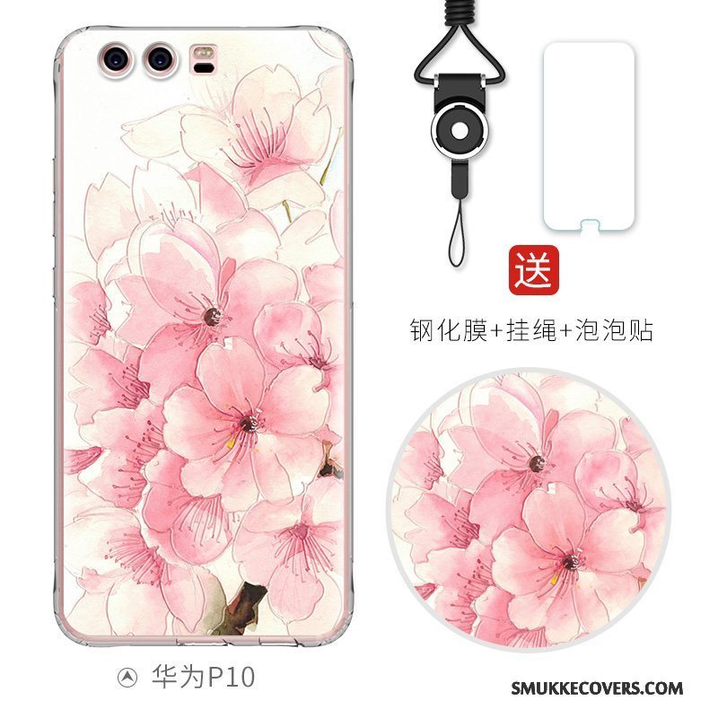 Etui Huawei P10 Blød Smuk Telefon, Cover Huawei P10 Silikone Af Personlighed Anti-fald