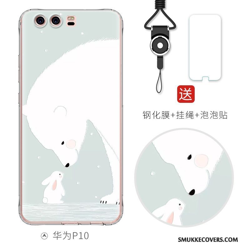 Etui Huawei P10 Blød Smuk Telefon, Cover Huawei P10 Silikone Af Personlighed Anti-fald