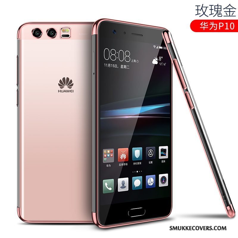 Etui Huawei P10 Blød Tynd Telefon, Cover Huawei P10 Tasker Anti-fald Nubuck