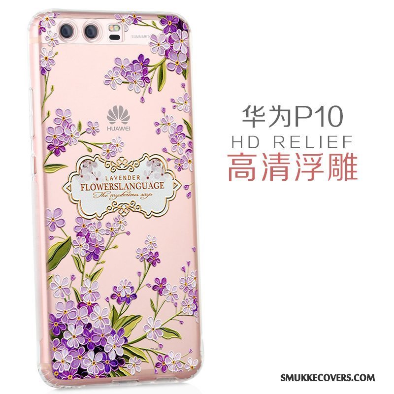 Etui Huawei P10 Cartoon Lyserød Smuk, Cover Huawei P10 Kreativ Af Personlighed Telefon