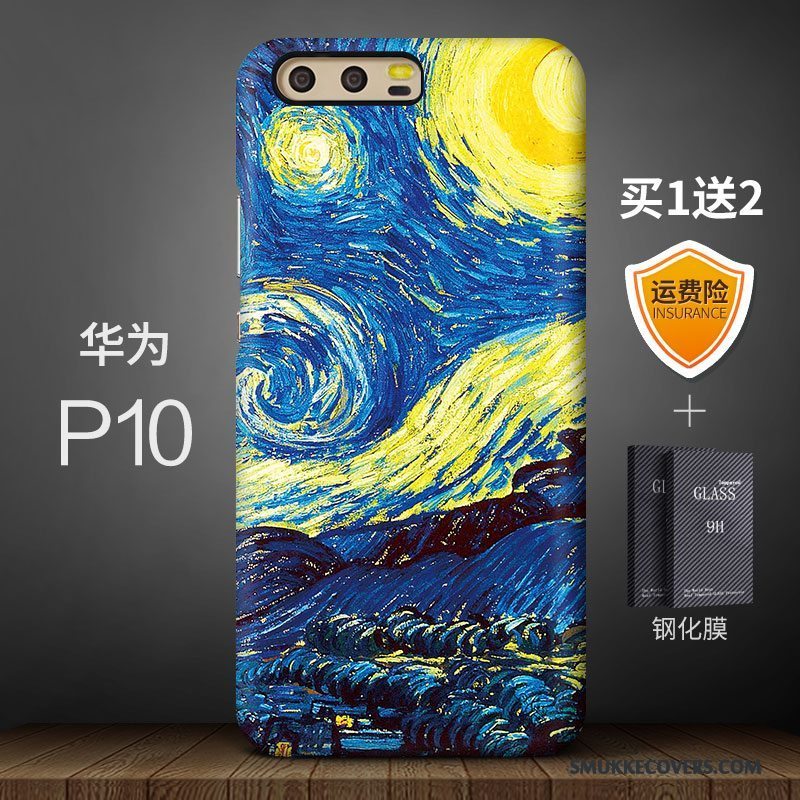 Etui Huawei P10 Farve Trendy Høj, Cover Huawei P10 Kreativ Telefonanti-fald