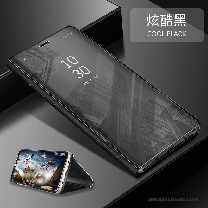 Etui Huawei P10 Folio Anti-fald Grå, Cover Huawei P10 Tasker Telefonspejl