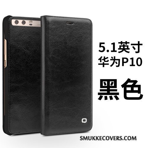 Etui Huawei P10 Folio Business Sort, Cover Huawei P10 Læder Telefon