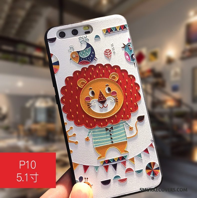 Etui Huawei P10 Kreativ Hængende Ornamenter Hård, Cover Huawei P10 Cartoon Blå Anti-fald