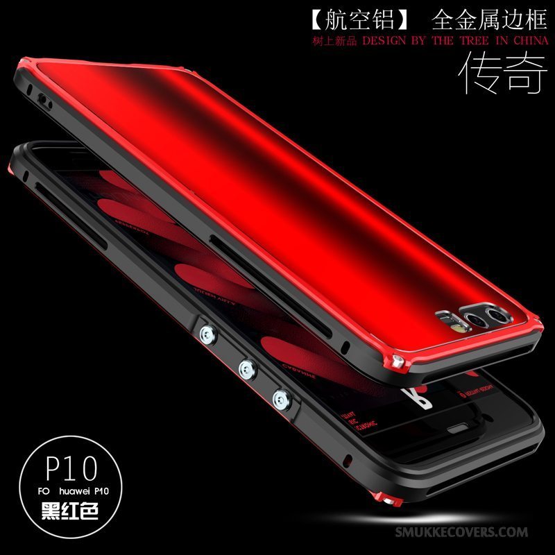 Etui Huawei P10 Kreativ Ramme Af Personlighed, Cover Huawei P10 Metal Hård Anti-fald