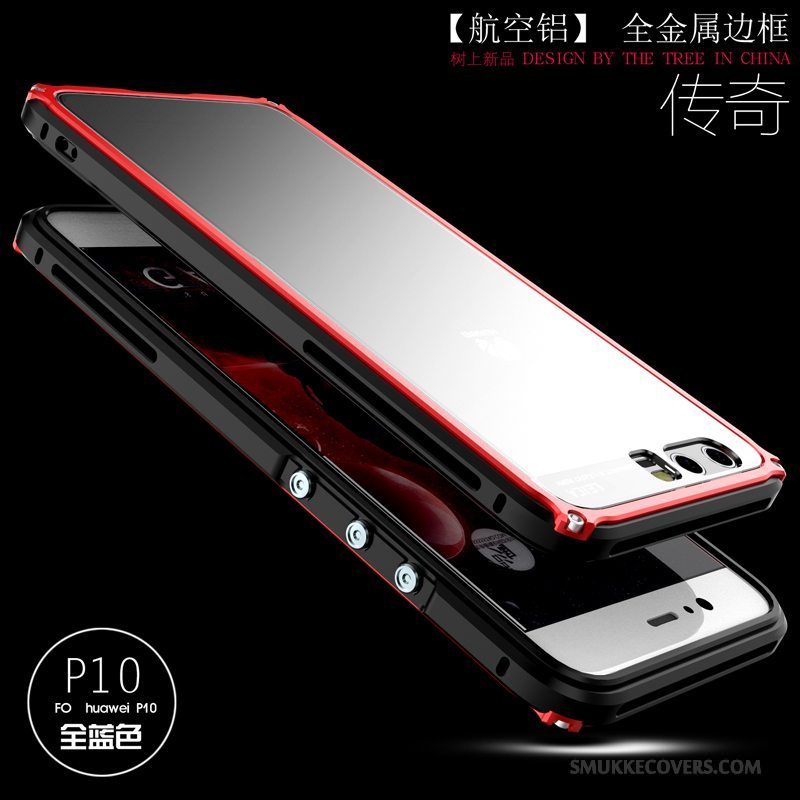 Etui Huawei P10 Kreativ Ramme Af Personlighed, Cover Huawei P10 Metal Hård Anti-fald