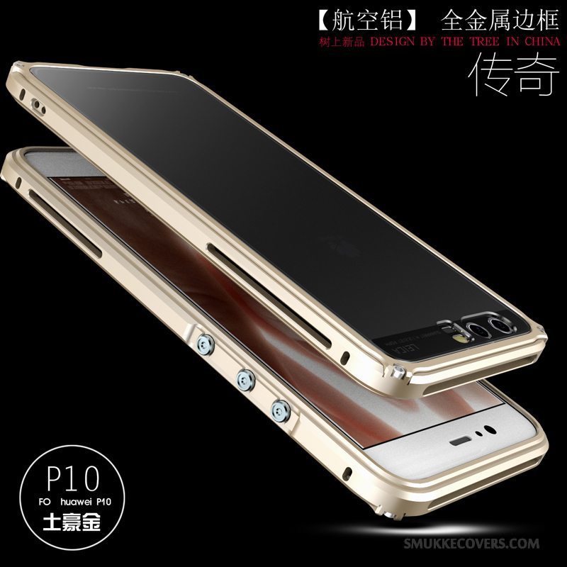 Etui Huawei P10 Kreativ Ramme Af Personlighed, Cover Huawei P10 Metal Hård Anti-fald