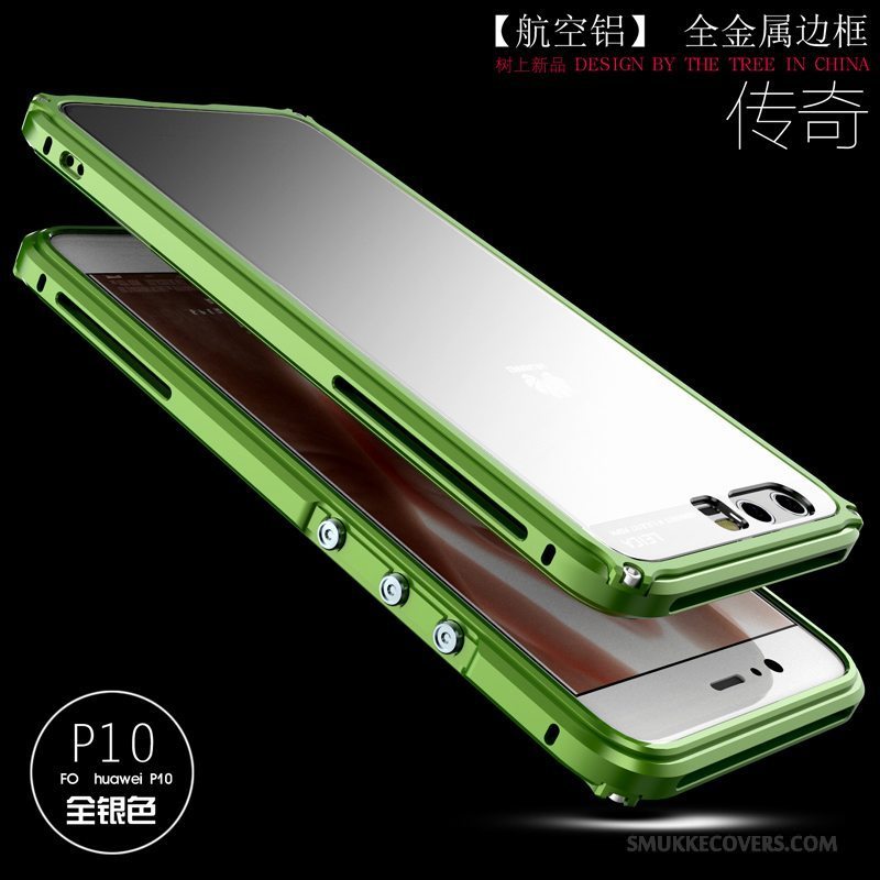 Etui Huawei P10 Kreativ Ramme Af Personlighed, Cover Huawei P10 Metal Hård Anti-fald