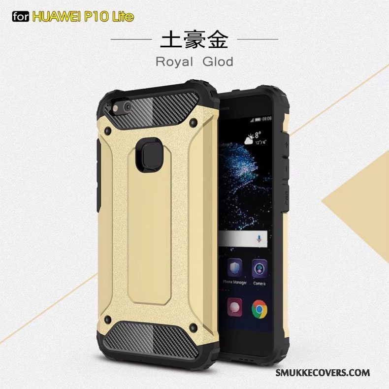 Etui Huawei P10 Lite Beskyttelse Blå Anti-fald, Cover Huawei P10 Lite Tasker Gasbag Telefon