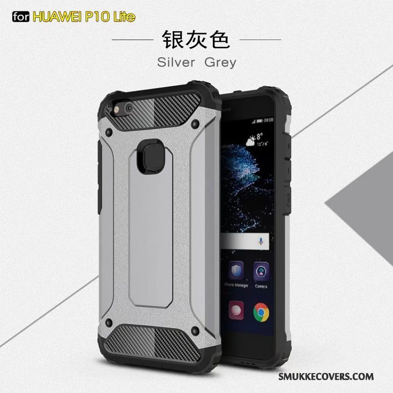 Etui Huawei P10 Lite Beskyttelse Blå Anti-fald, Cover Huawei P10 Lite Tasker Gasbag Telefon