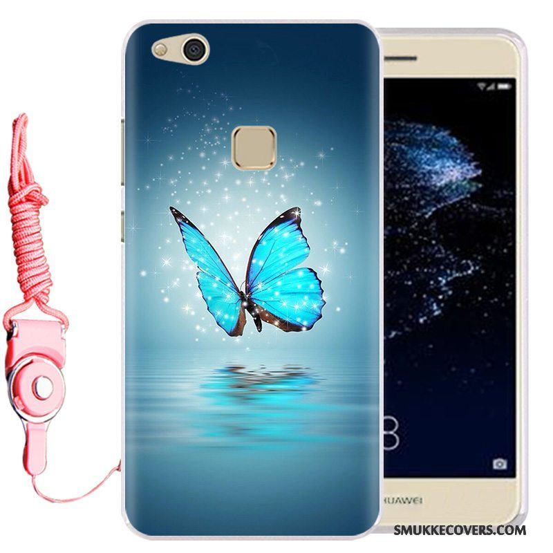 Etui Huawei P10 Lite Beskyttelse Telefonhængende Ornamenter, Cover Huawei P10 Lite Cartoon Ungdom Lyseblå