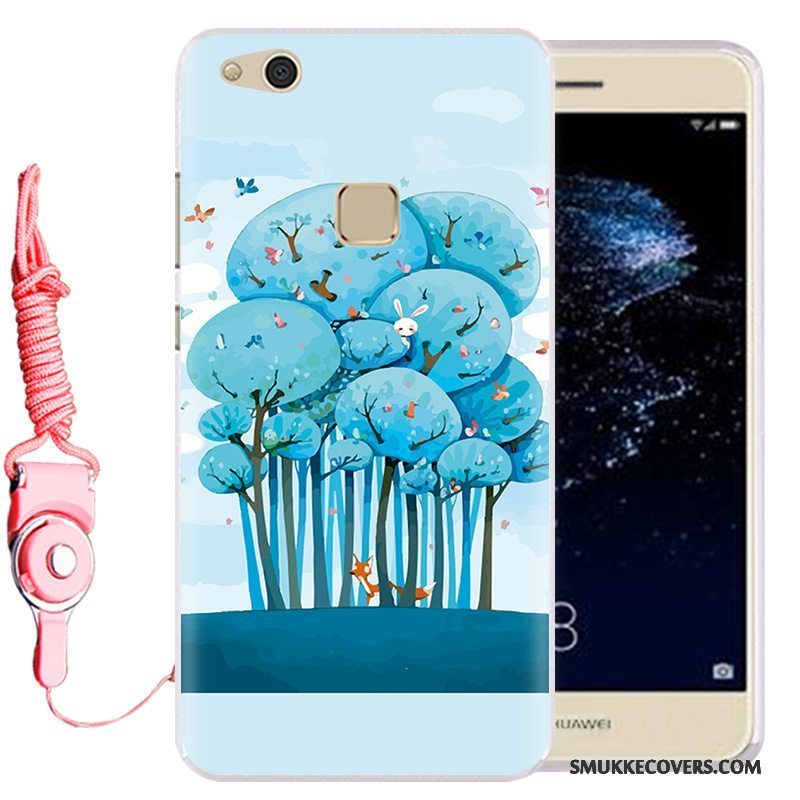 Etui Huawei P10 Lite Beskyttelse Telefonhængende Ornamenter, Cover Huawei P10 Lite Cartoon Ungdom Lyseblå