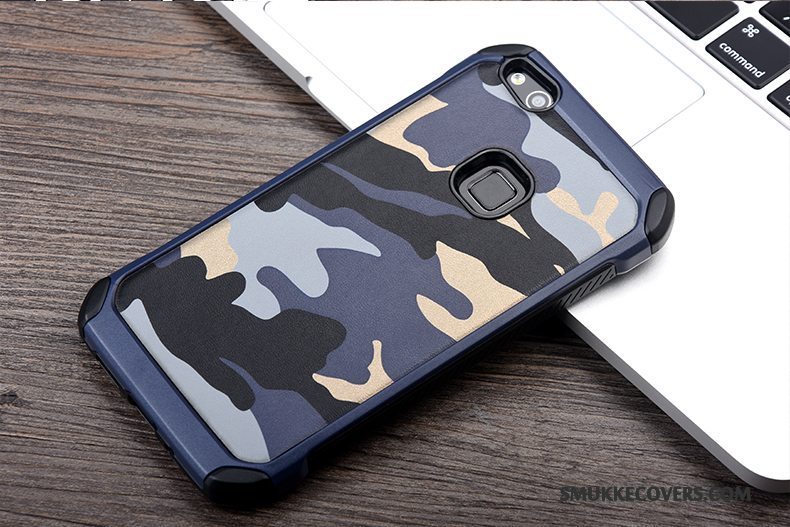 Etui Huawei P10 Lite Blød Blå Anti-fald, Cover Huawei P10 Lite Silikone Telefoncamouflage