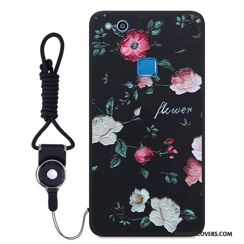 Etui Huawei P10 Lite Blød Sort Telefon, Cover Huawei P10 Lite Cartoon Ungdom Farve