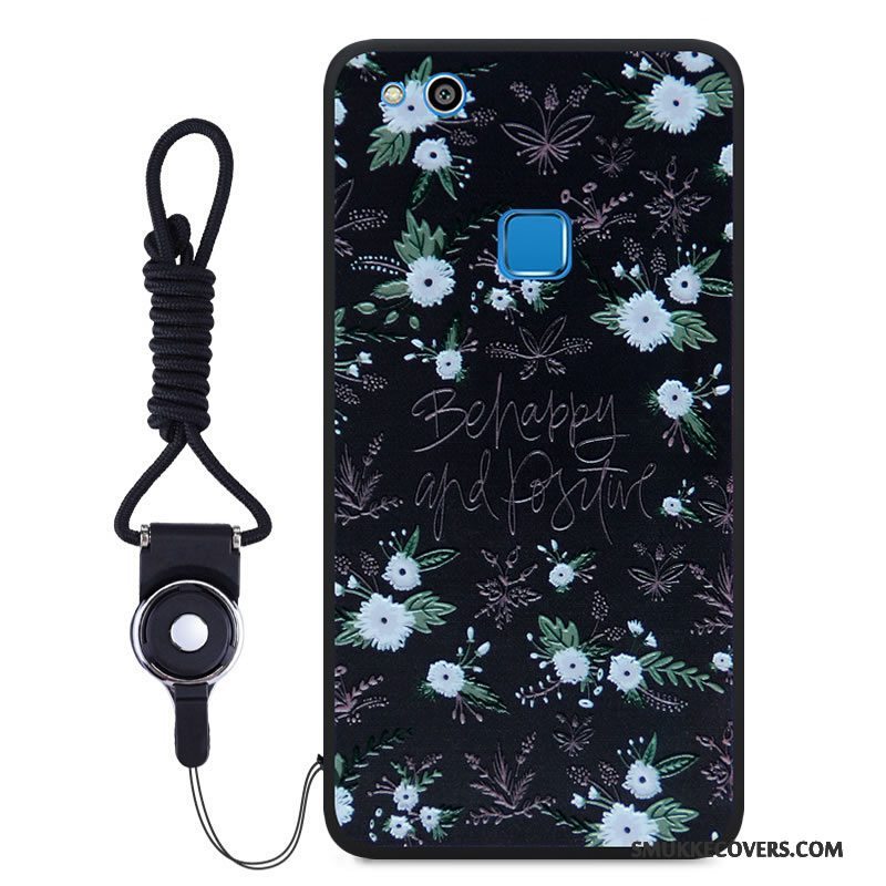 Etui Huawei P10 Lite Blød Sort Telefon, Cover Huawei P10 Lite Cartoon Ungdom Farve