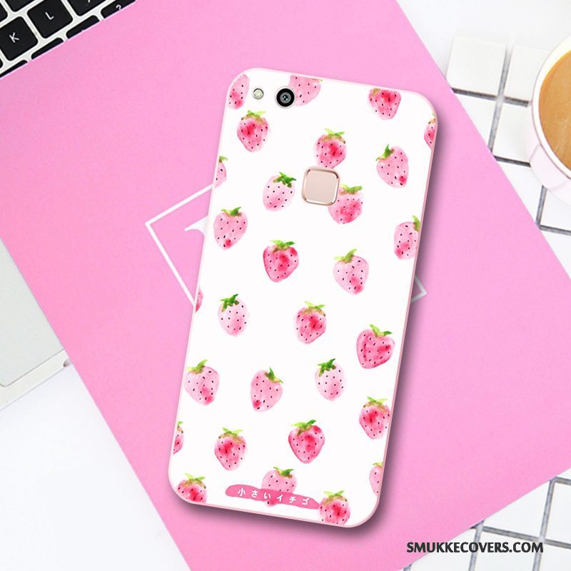 Etui Huawei P10 Lite Blød Trend Smuk, Cover Huawei P10 Lite Relief Rød Telefon