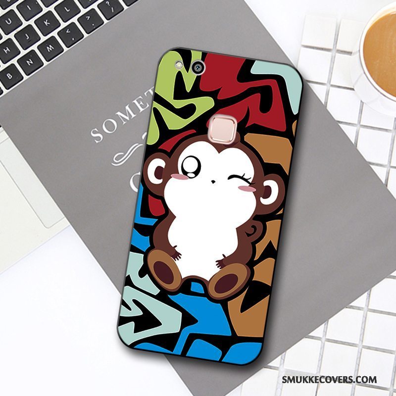 Etui Huawei P10 Lite Cartoon Frisk Smuk, Cover Huawei P10 Lite Relief Telefonanti-fald