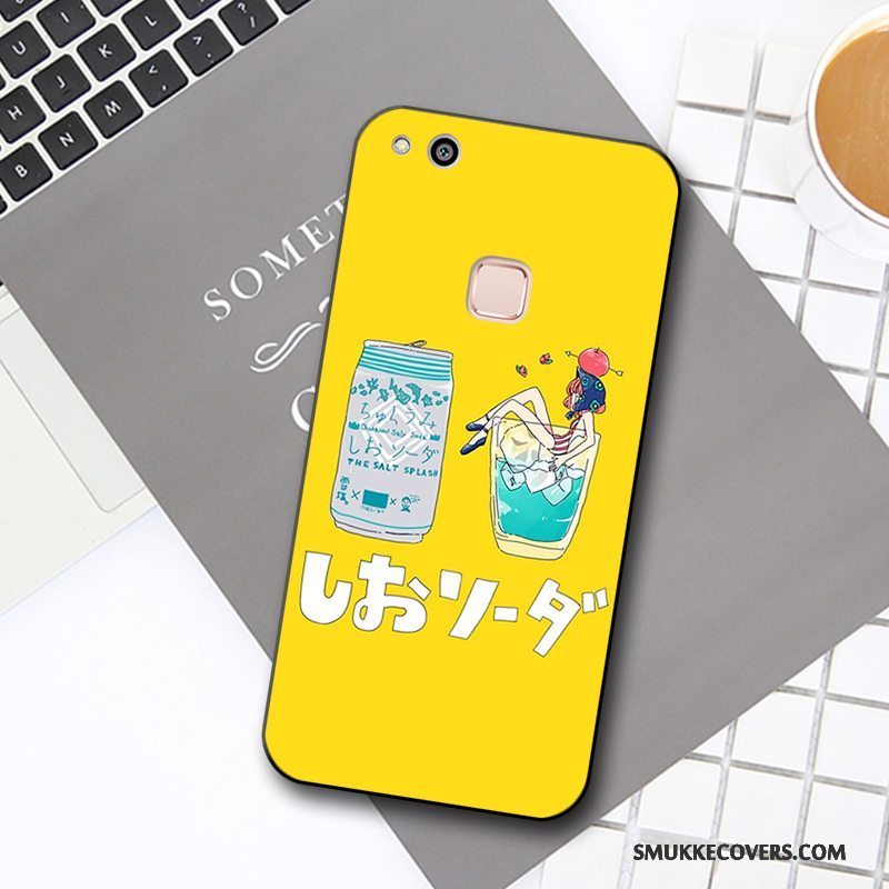 Etui Huawei P10 Lite Cartoon Frisk Smuk, Cover Huawei P10 Lite Relief Telefonanti-fald